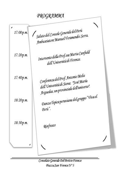 programma arguedas